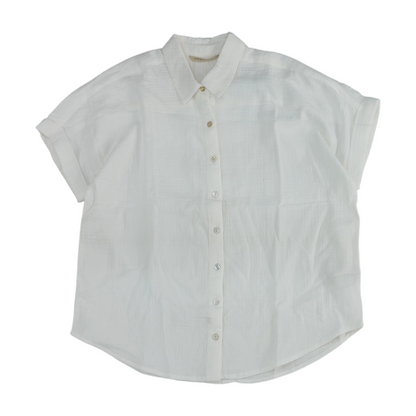 White Petite Button Down