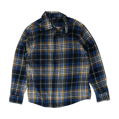 Blue Plaid Flannel Button Down