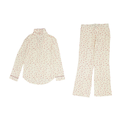 Ivory Hearts Pajama Set
