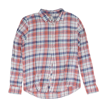 Multi Plaid Flannel Button Down
