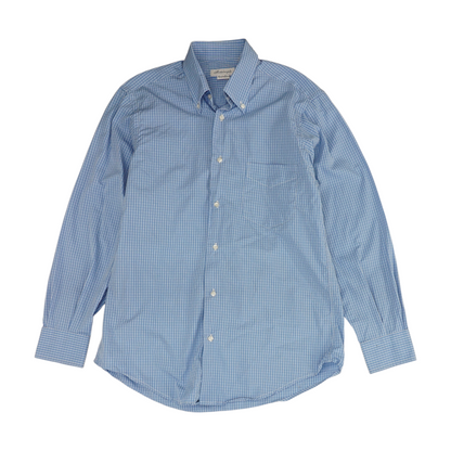 Blue Check Long Sleeve Button Down