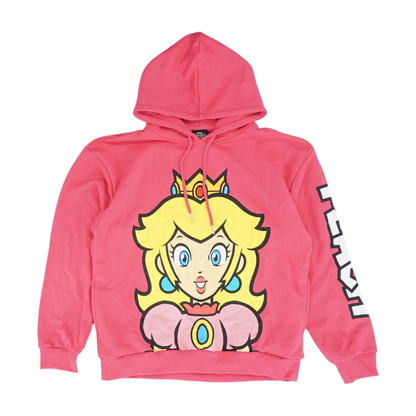 Pink Solid Hoodie Pullover