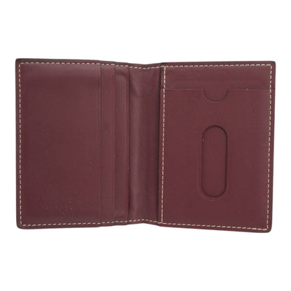 Burgundy Saint-Marc Card Wallet in Goyardine Canvas & Vauzelles Calfskin