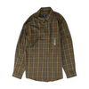 Brown Plaid Long Sleeve Button Down