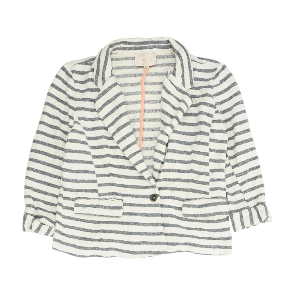 Skies are Blue White Striped Blazer – Image 1