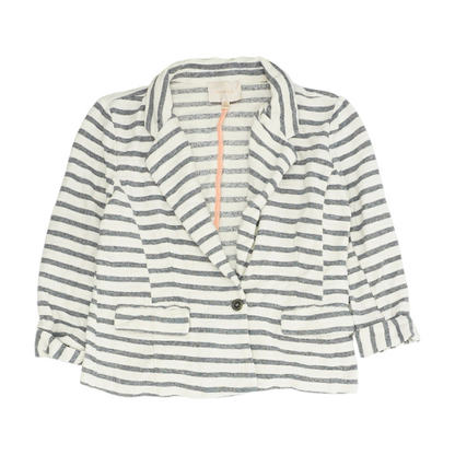 Skies are Blue White Striped Blazer – Image 1