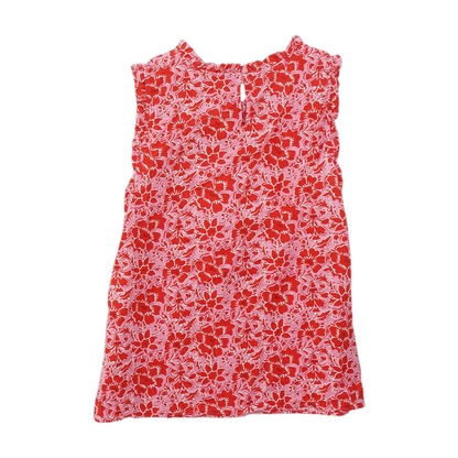 Red Floral Blouse