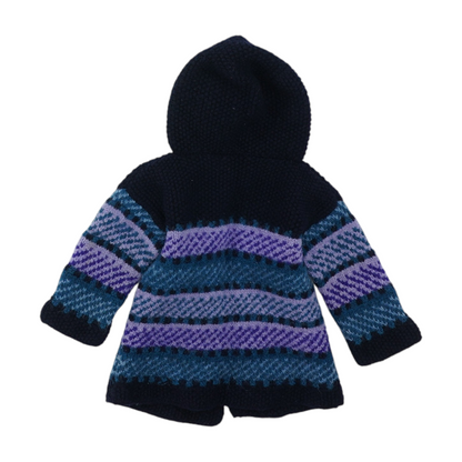 Multi Color Block Cardigan Sweater