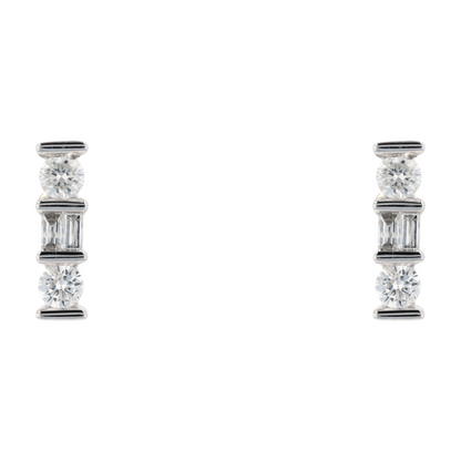 1/4 ctw 14K White Gold Diamond Stud Earrings