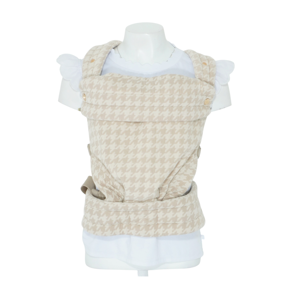 Beige Houndstooth Infant Carrier