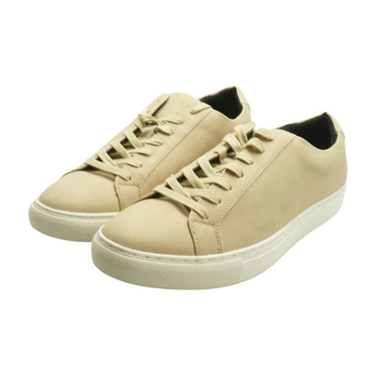 Beige Lace Up Casual Shoes