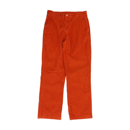 Orange Solid Chino Pants