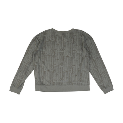 Blue Graphic Pullover Sweater