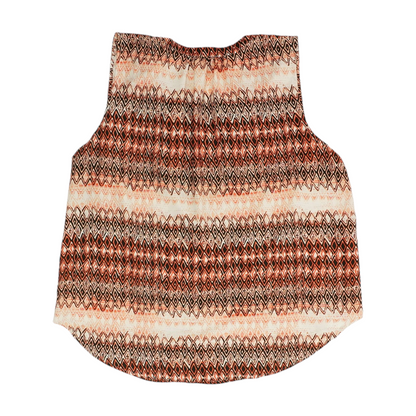 Orange Plus Geometric Blouse