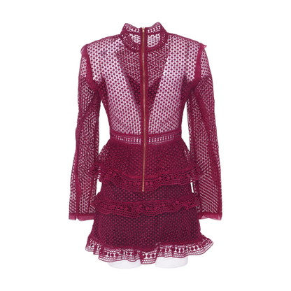 Burgundy Mini Dress
