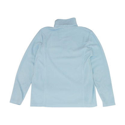 Blue Solid 1/4 Zip Pullover