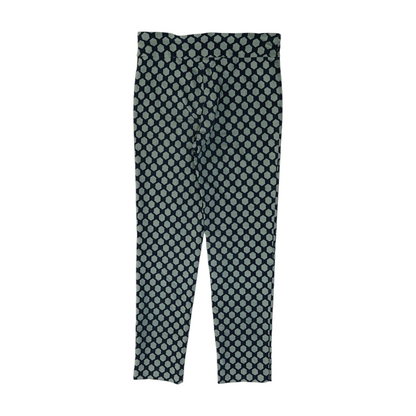 Navy Geometric Regular Pants