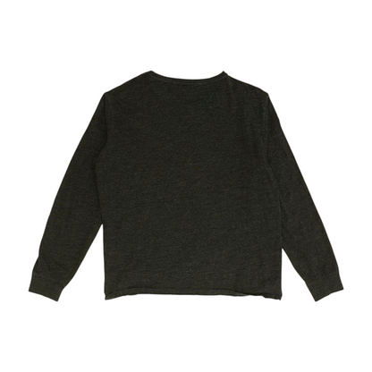 Black Solid Pullover Sweater