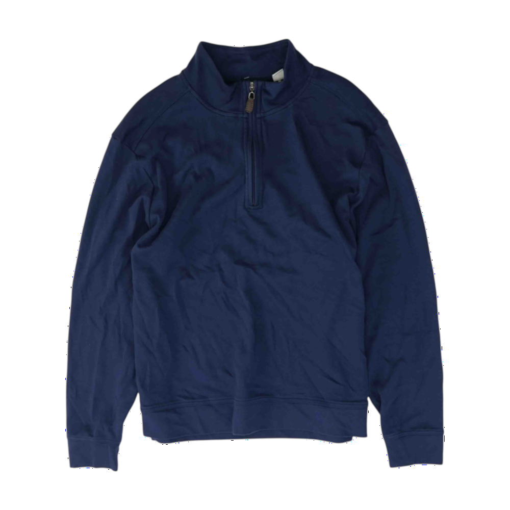 Navy Solid 1/4 Zip Pullover
