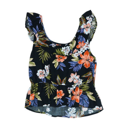 Black Floral Blouse