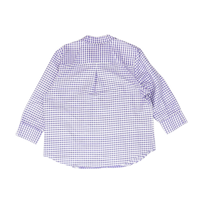 Purple Plus Check Button Down