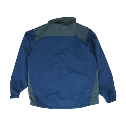 Navy Color Block Rain Jacket