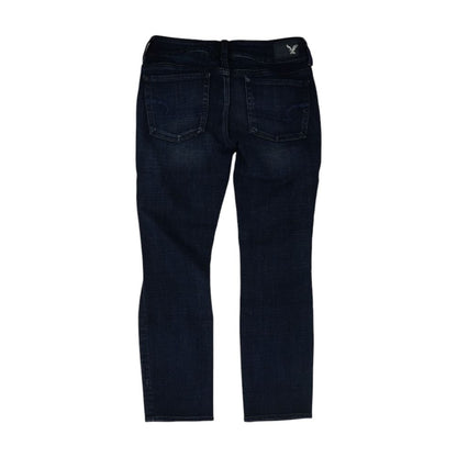 Navy Cropped Jeans