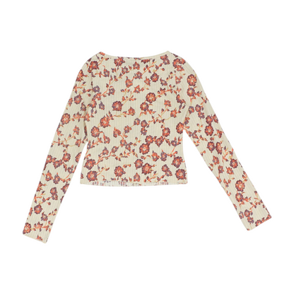 Ivory Floral Blouse