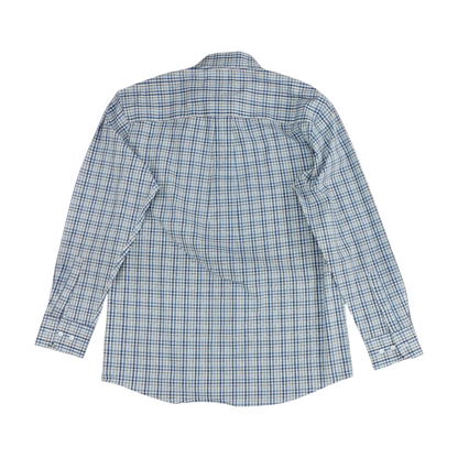 White Check Long Sleeve Button Down