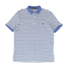 Blue Striped Short Sleeve Polo
