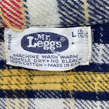 Vintage 1970's Flannel Button Down Shirt