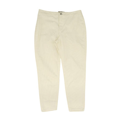 White Solid Chino Pants