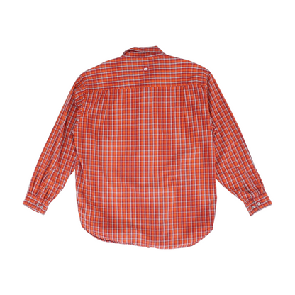 Red Plaid Long Sleeve Button Down