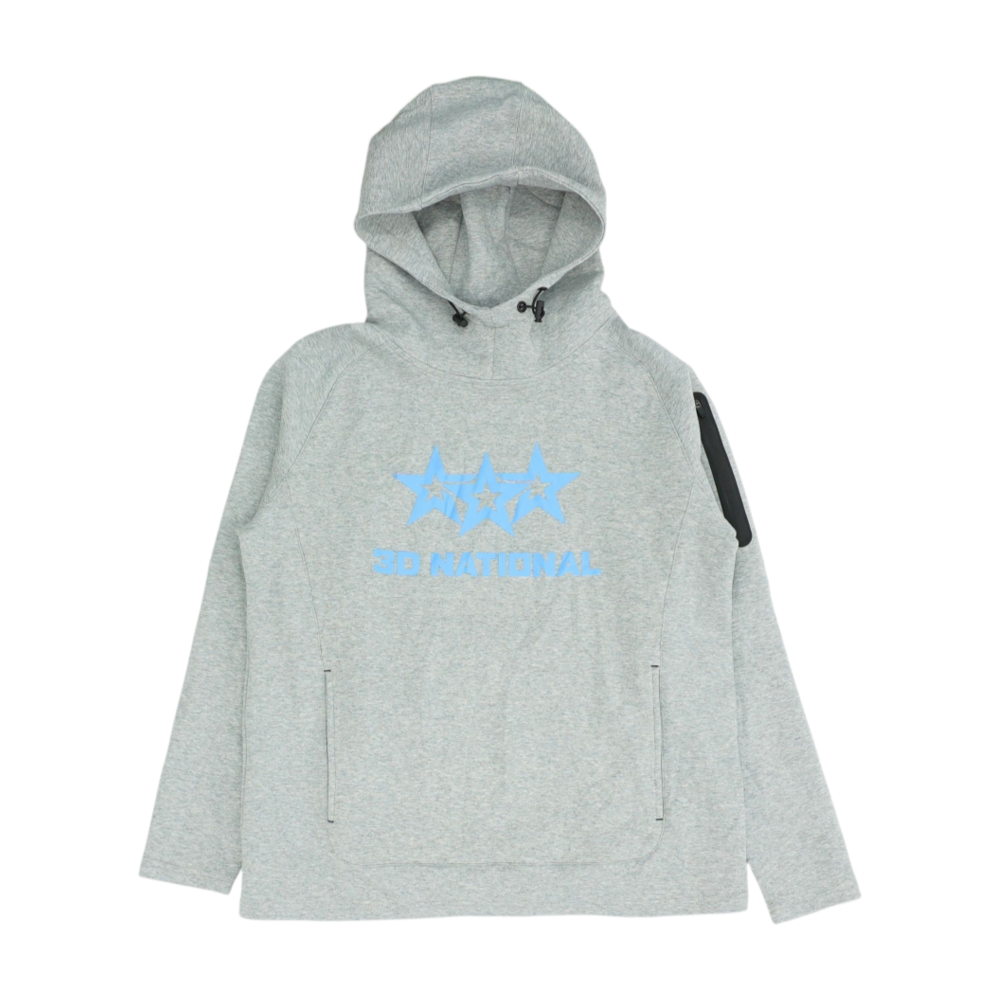 Zima Gray Solid Hoodie Pullover – Image 1