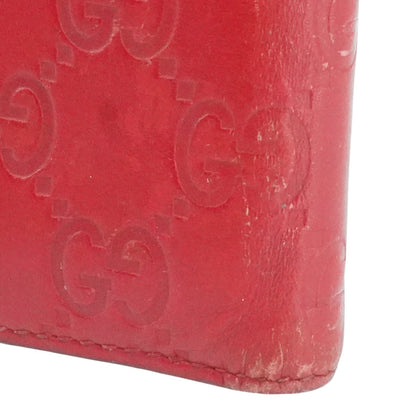 Guccissima Bi-Fold Wallet in Red