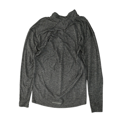 Gray Solid 1/4 Zip Pullover