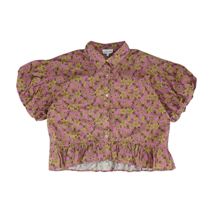 Pink Floral Button Down