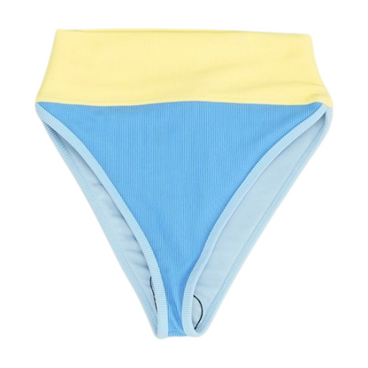 Blue Color Block Swim Bottom