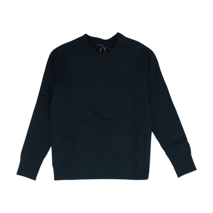 Black Solid Sweatshirt Pullover