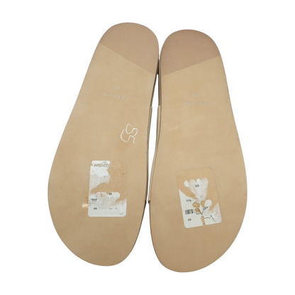 Tan Flat Sandals