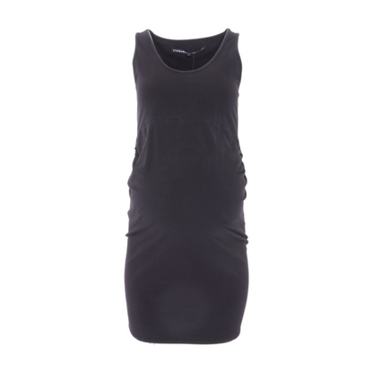 Black Maternity Midi Dress