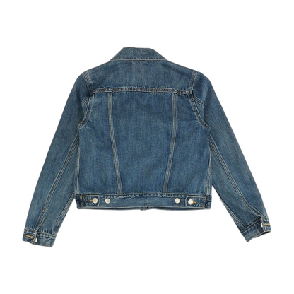 Blue Petite Solid Denim Jacket