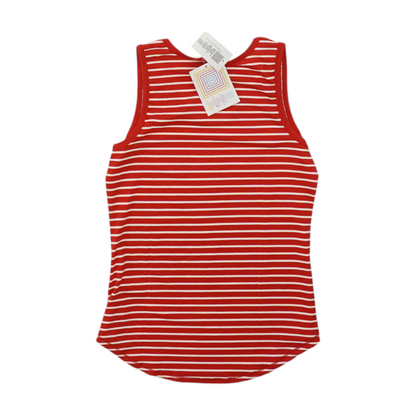 Red Striped Blouse