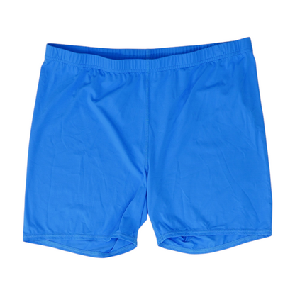Blue Solid Active Shorts