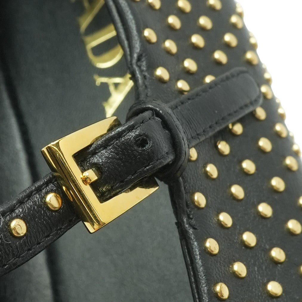 Studded Nappa Leather Ballerinas