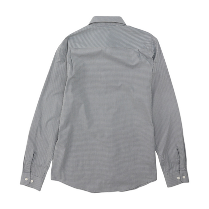 Gray Check Long Sleeve Button Down