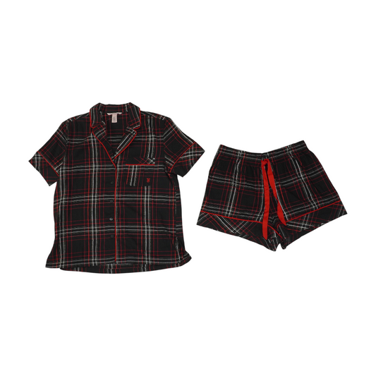 Black Plaid Pajama Set