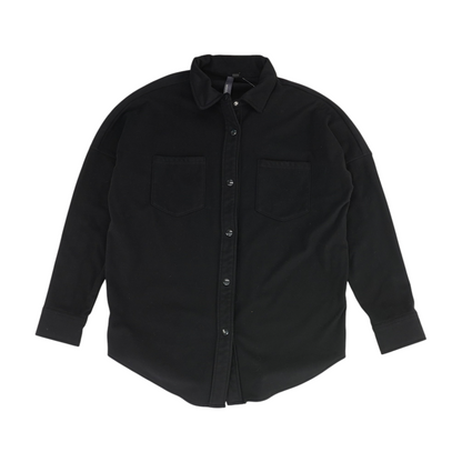 Black Flannel Button Down