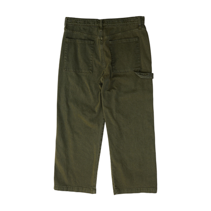 Green Straight Pants
