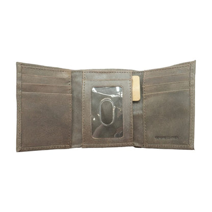 Brown Trifold Wallet